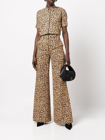Adam Lippes leopard-print wide-leg Trousers - Farfetch