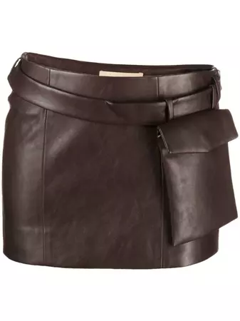 Aya Muse Osyne faux-leather Miniskirt - Farfetch