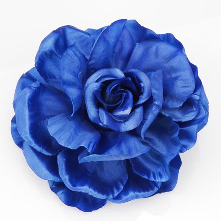 blue silk flower brooch - Google Search