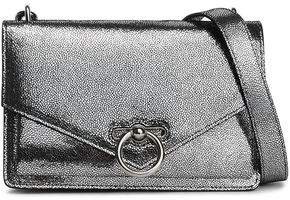 Jean Metallic Pebbled-leather Shoulder Bag