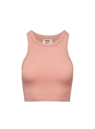 Sunday Best Honor Cropped Tank heirloom pink