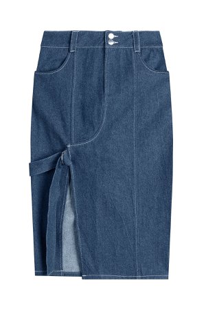 Denim Skirt with Cut-Out Front Gr. FR 40