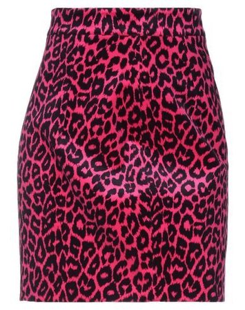 pink leopard print skirt