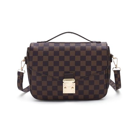 RICHPORTS - RICHPORTS Checkered Tote Shoulder Handbags Bag with inner pouch PU Vegan Leather - Walmart.com - Walmart.com