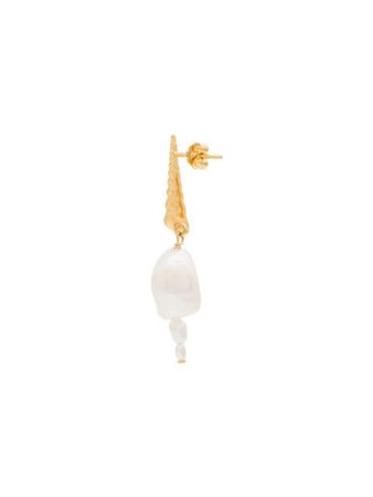 Anni Lu Shell Pearl Drop Earrings - Farfetch