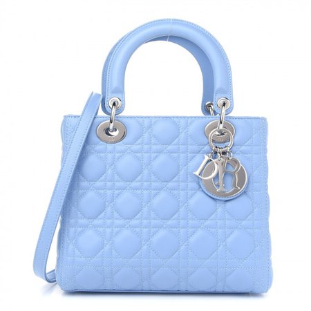 lady dior bag light blue
