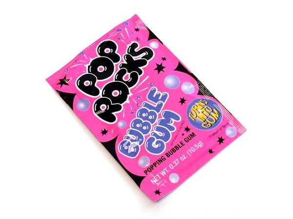 Bubble Gum Pop Rocks 0.37 oz package | OldTimeCandy.com