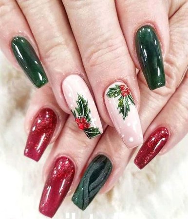 christmas nail designs - Google Search