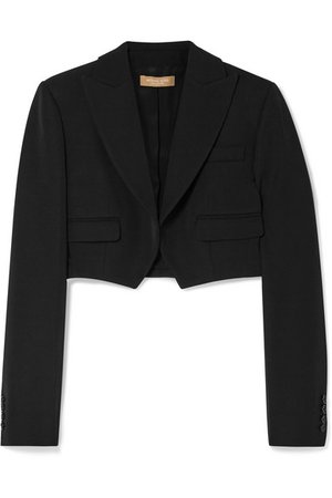 Michael Kors Collection | Cropped wool-gabardine blazer | NET-A-PORTER.COM