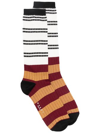 Marni striped knitted socks - FARFETCH