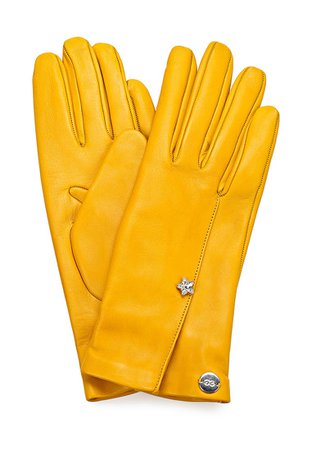 yellow gloves escada sport
