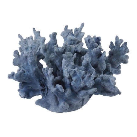 Libra Blue Coral Resin Sculpture | Olivia's