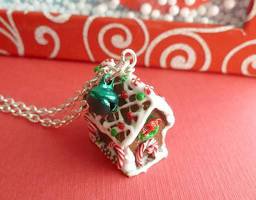 gingerbread house necklace - Google Search