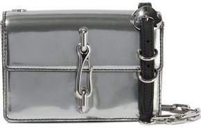 Hook Mirrored-leather Shoulder Bag