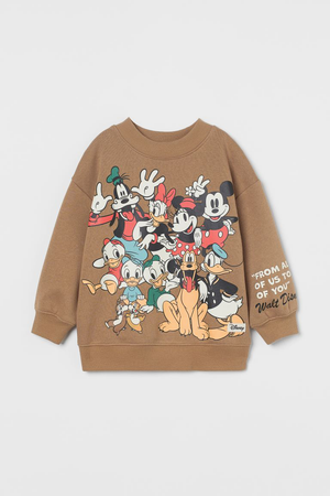 brown Mickey sweatshirt