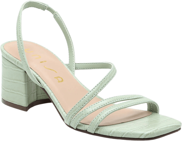 pastel green heel