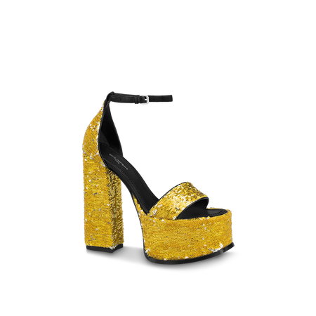 LOUIS VUITTON yellow heels