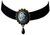 Amazon.com: Victorian Vault Black Velvet Choker Unicorn Gothic Steampunk Pendant Necklace: Jewelry