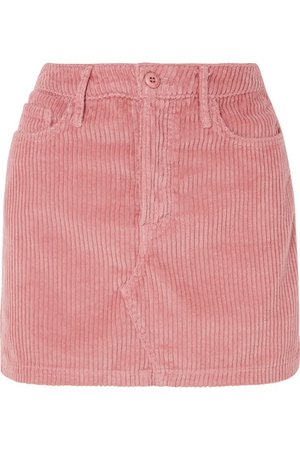 GRLFRND | Zamira cotton-blend corduroy mini skirt | NET-A-PORTER.COM