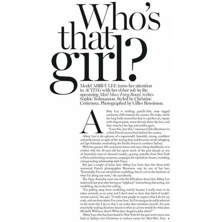 whos that girl article