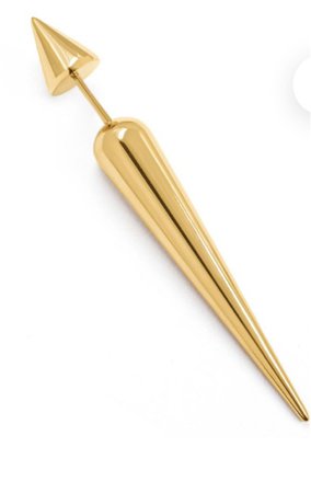 Gold spike earring