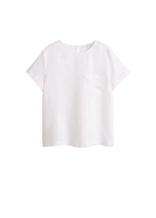 MANGO Linen blouse