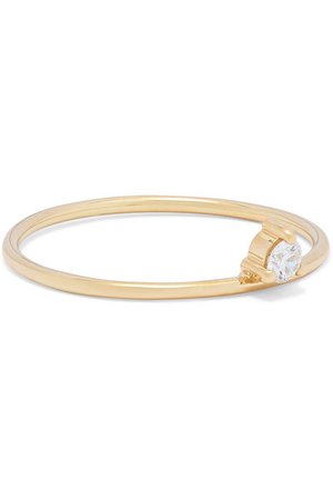 Mizuki | Baby Tiara 14-karat gold diamond ring | NET-A-PORTER.COM