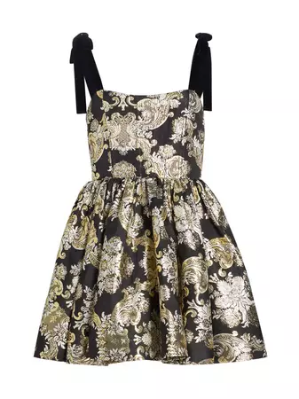 Shop Alice + Olivia Fay Jacquard Corset Minidress | Saks Fifth Avenue