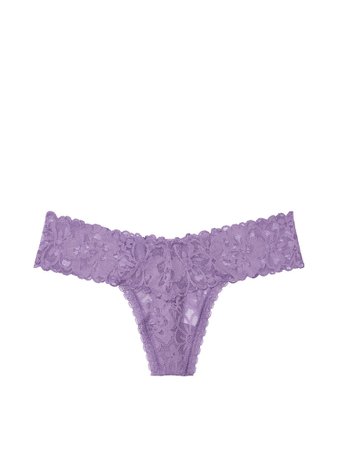 Floral Lace Thong Panty - The Lacie - vs
