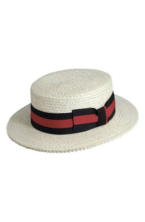 Scala Straw Boater Hat | Nordstrom