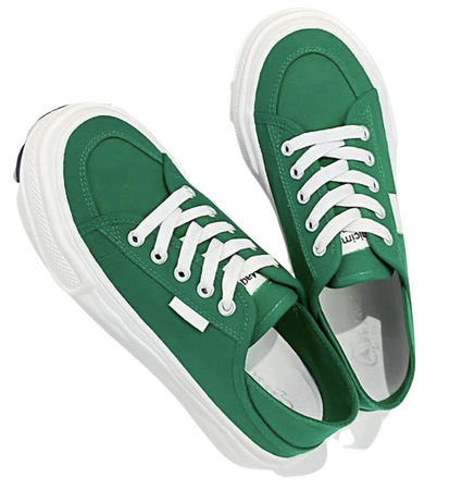 green canvas shoes shein