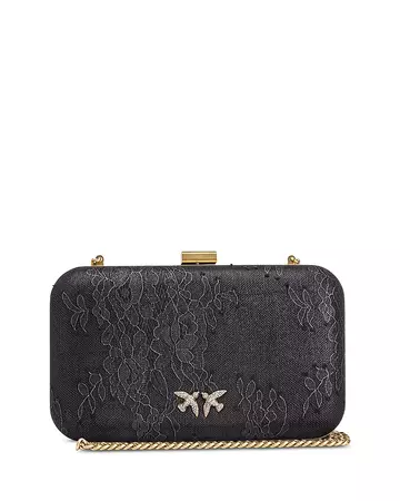 PINKO Embroidered Lace Fame Clutch | Bloomingdale's