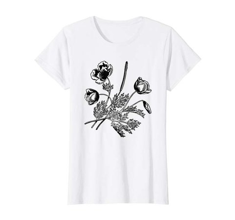 Amazon.com: Womens Cute Vintage Flowers Gardening Spring Summer Graphic Tee T-Shirt: Clothing