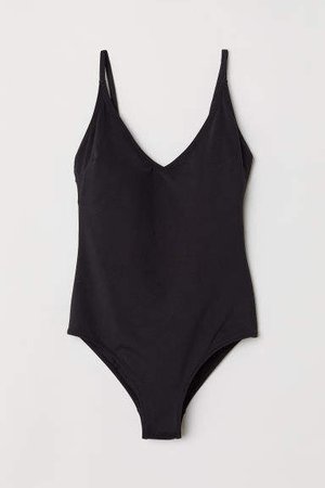 V-neck Swimsuit - Black