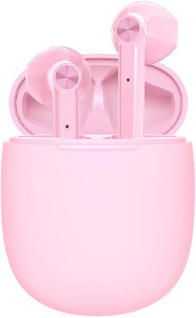 Amazon.com: LETSCOM Wireless Earbuds, Bluetooth 5.0 Earbuds in Ear True Wireless Stereo Headphones, 20Hrs Playtime with Charging Case, Bluetooth Earbuds with Built-in Microphone for Sports and Work-Pink: Electronics