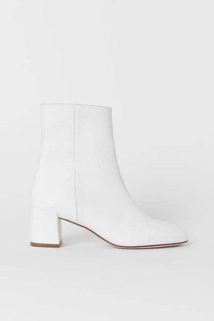 Ankle Boots - White