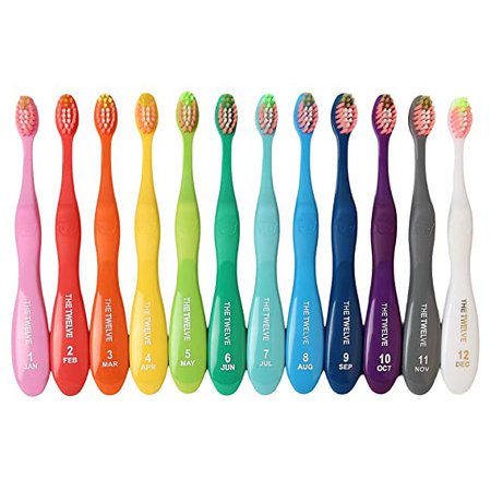 Amazon.com: TheTwelve Kids Toothbrush for 3-8 Years Rainbow Colors and Packs 12 PACK: Beauty