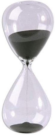 Large Fashion Black Sand Glass Sandglass Hourglass Timer Clear Smooth Glass Measures Home Desk Decor Xmas Birthday Gift (5 Minutes): Amazon.ca: Home & Kitchen