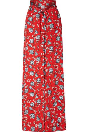 Vetements | Floral-print crepe maxi skirt | NET-A-PORTER.COM