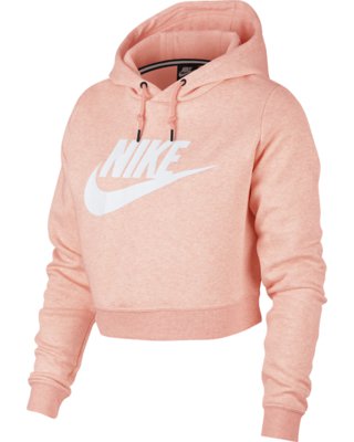 Hot Sale: Nike Sportswear Rally Women's Cropped Hoodie Size Small (Pink)