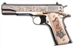 Colt Rose Gold Mexican Heritage gun .38 Super 5in 9rd Engraved TALO 1 of 429 - Tombstone Tactical. (O2091Z)