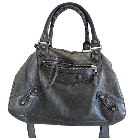 Balenciaga grey gray black bag vintage purse