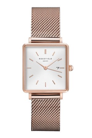 **The Boxy Rose Gold Sunray Watch by Rosefield - Watches - Bags & Accessories - Topshop