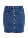 *Quiz Blue Denim Button Front Mini Skirt - View All New In - New In - Dorothy Perkins Europe