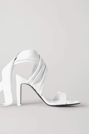 The Paris Leather Sandals - White
