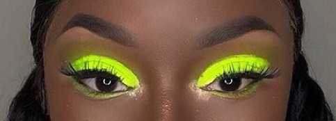 neon yellow eye makeup