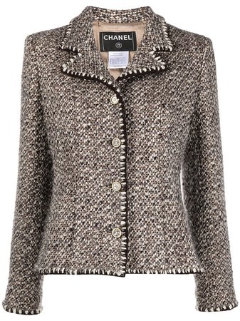 Chanel Pre-Owned 2000s single-breasted Tweed Jacket - Farfetch