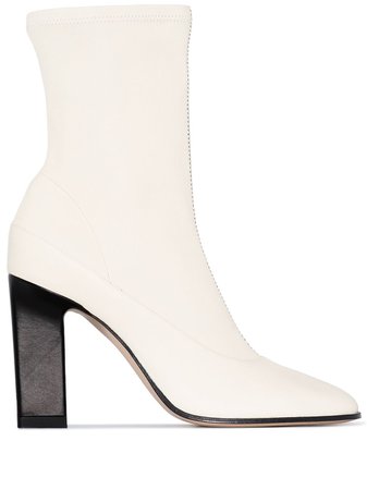 Wandler Lesly 100mm lambskin ankle boots