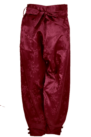 Bellahanbok Etsy | Hanbok Pants Male Korea Traditional Dark Red Floral (Dei5 edit)