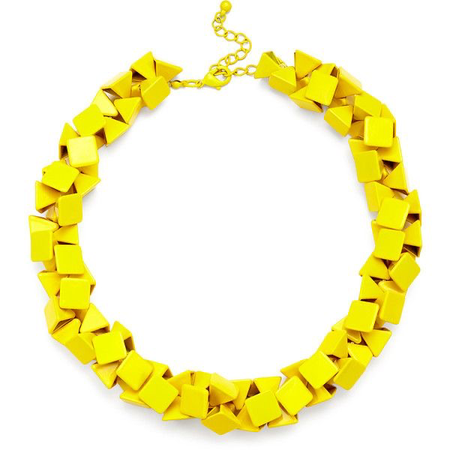 Bright Yellow Round Necklace